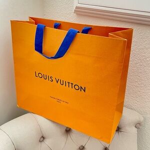 🤎 Auth Louis Vuitton shopping tote gift bag